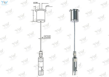 Ø1.2 * pince matérielle en laiton de 1500 de millimètre de câble kits de suspension avec la sécurité