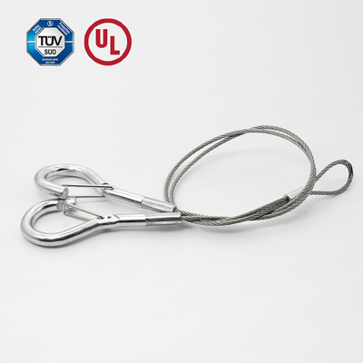 Cable de sécurité de type Y avec crochet de ressort pour le système de suspension