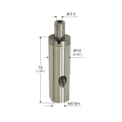 Fermeture de câble métallique Garniture de câble en laiton Nickel plaqué Corde de fil de 1,5 mm de diamètre pour système de suspension
