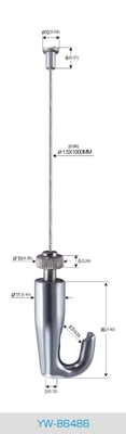 Étancheur de câble en acier inoxydable système de suspension de l' art hauteur réglable 50 lbs capacité de poids