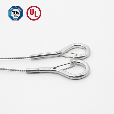 Cable de sécurité de type Y avec crochet de ressort pour le système de suspension