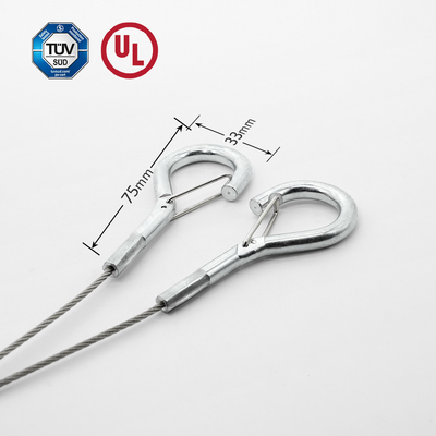 Cable de sécurité de type Y avec crochet de ressort pour le système de suspension